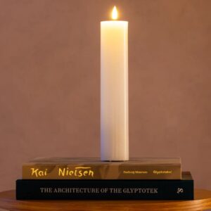 Oplaadbare led kaars Led Nordic stomp 5x25h wit